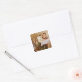 The Love Letter, 1871 Vierkante Sticker (Envelop)