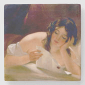 The Love Letter (door Thomas Sully) Stenen Onderzetter (Voorkant)