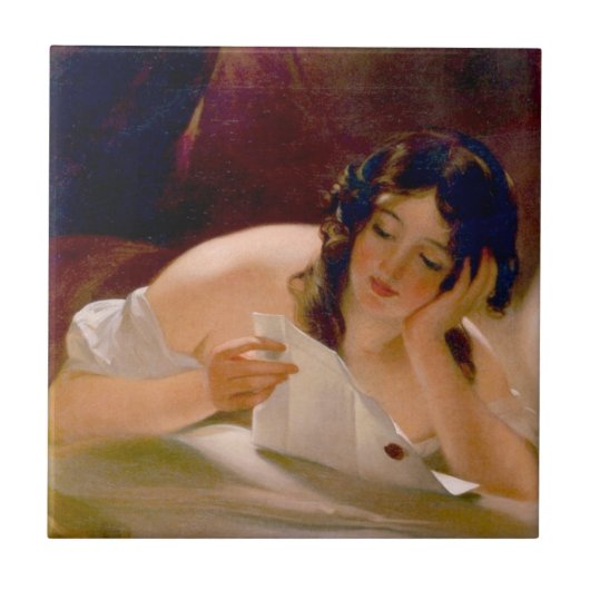 The Love Letter (door Thomas Sully) Tegeltje (Voorkant)