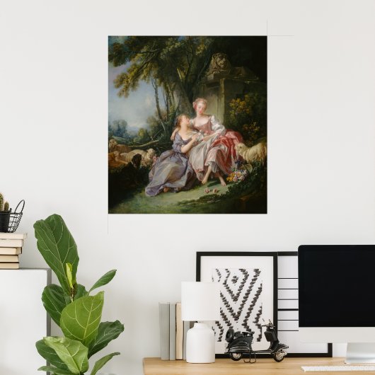 The Love Letter - François Boucher Fine Art Poster (Thuiskantoor)