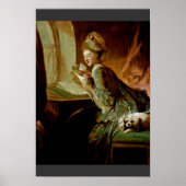 The Love Letter, van Fragonard, Jean-Honoré (Beste Poster (Voorkant)