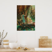 The Love Message van Hans Zatzka - poster (Keuken)