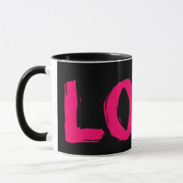The Love Mok 11oz Black roze by Zazz_it