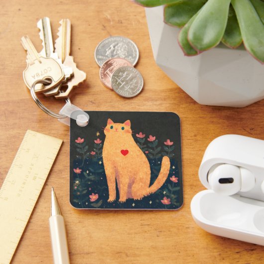 The Love of a Cat, a Charles Dickens' Quote Sleutelhanger (Bureau)