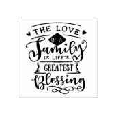 The Love of a Family Quote Rubberstempel (Afrduk)
