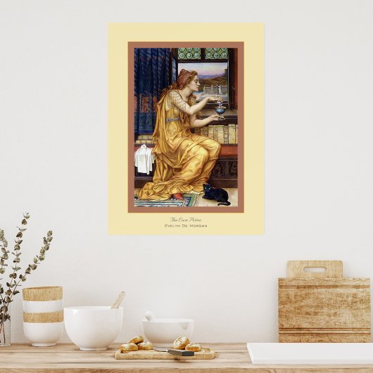 The Love Potion ~ Evelyn De Morgan Poster (Keuken)