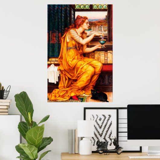 The Love Potion van Evelyn de Morgan Poster (Thuiskantoor)