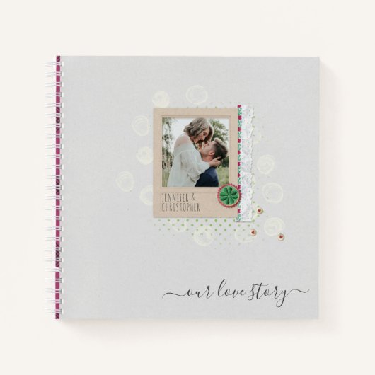 The Love Story Photo Scrapbook Notitieboek (Voorkant)