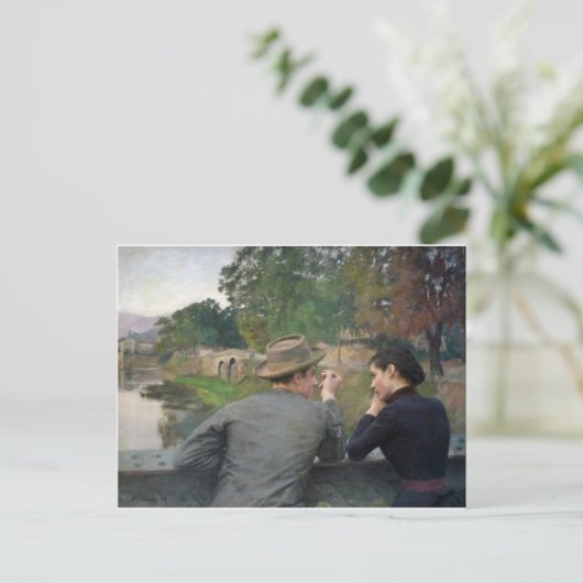 The Lovers, 1888 Briefkaart (Staand voorkant)