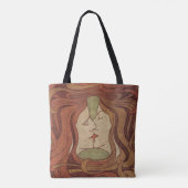 The Lovers - Art Nouveau Stylish Tote Bag (Achterkant)