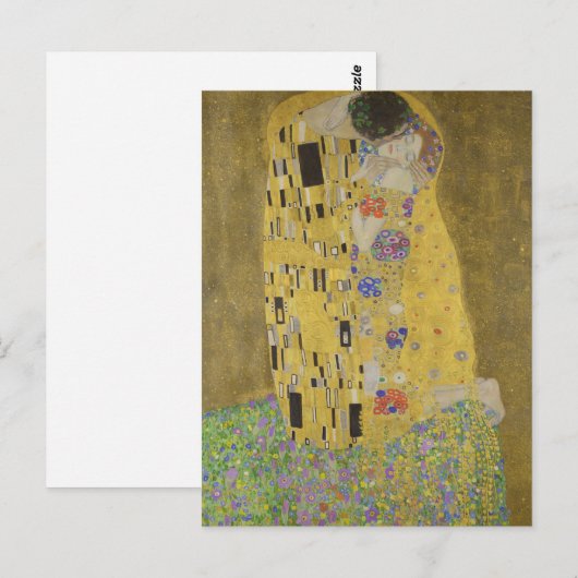 The Lovers Kissingembrace by Gustav Klimt Briefkaart (Voorkant / Achterkant)