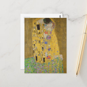 The Lovers Kissingembrace by Gustav Klimt Briefkaart