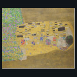 The Lovers Kissingembrace by Gustav Klimt Cadeaupapier<br><div class="desc">Het zonlicht schittert door de wervelende gouden omhelzing die de geliefden omringt in Gustav Klimts meesterwerk, The Kiss. De scène is een paradox van intimiteit en isolatie. Het paar staat op een afgrond, een veld van kleurrijke bloemen aan hun voeten, maar ze zijn zich niet bewust van de wereld om...</div>