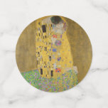 The Lovers Kissingembrace by Gustav Klimt Confetti<br><div class="desc">Het zonlicht schittert door de wervelende gouden omhelzing die de geliefden omringt in Gustav Klimts meesterwerk, The Kiss. De scène is een paradox van intimiteit en isolatie. Het paar staat op een afgrond, een veld van kleurrijke bloemen aan hun voeten, maar ze zijn zich niet bewust van de wereld om...</div>