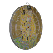 The Lovers Kissingembrace by Gustav Klimt Dartbord (Voorkant Links)
