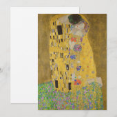 The Lovers Kissingembrace by Gustav Klimt Feestdagenkaart (Voorkant / Achterkant)