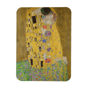 The Lovers Kissingembrace by Gustav Klimt Magneet