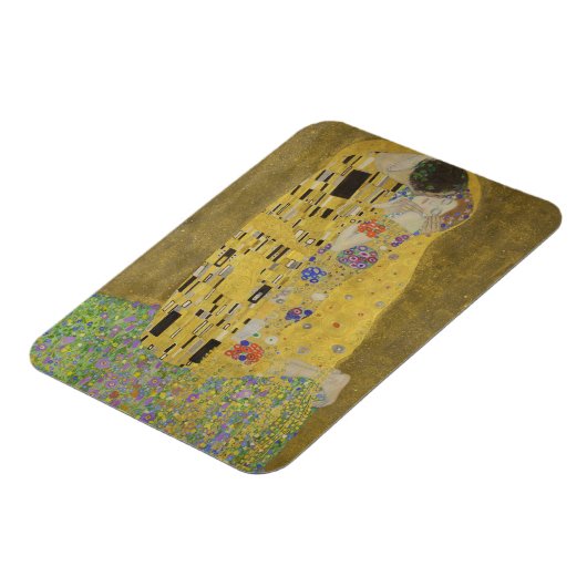 The Lovers Kissingembrace by Gustav Klimt Magneet (Linkerzijde)