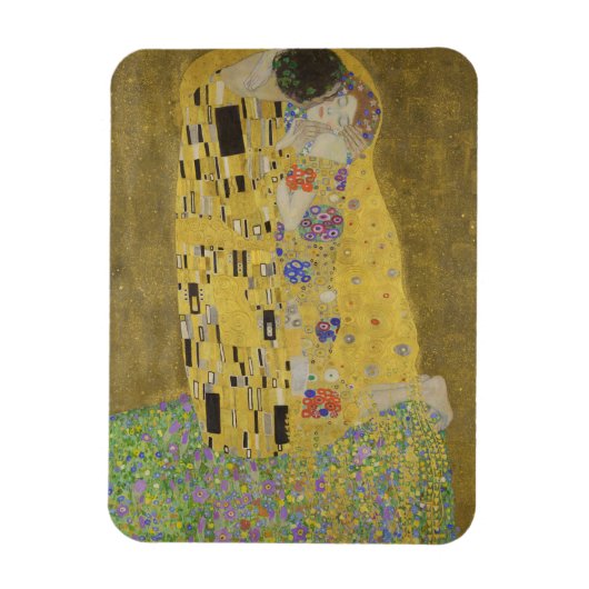 The Lovers Kissingembrace by Gustav Klimt Magneet (Verticaal)