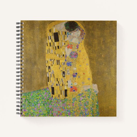 The Lovers Kissingembrace by Gustav Klimt Notitieboek (Voorkant)