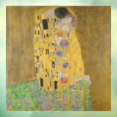 The Lovers Kissingembrace by Gustav Klimt Raamsticker (Vel 3)