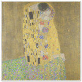 The Lovers Kissingembrace by Gustav Klimt Sticker (Voorkant)