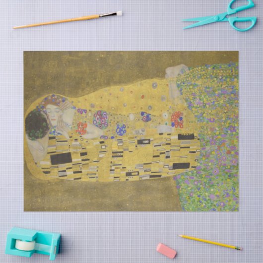 The Lovers Kissingembrace by Gustav Klimt Tissuepapier (Craft)