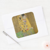 The Lovers Kissingembrace by Gustav Klimt Vierkante Sticker (Envelop)