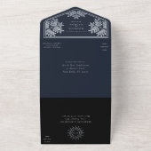 The Lovers Silver Tarot Kaart Wedding Invite (Buitenkant)