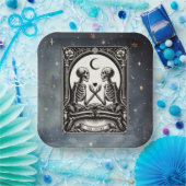 The Lovers Tarot Card Celestial Wedding Papieren Bordje (Feest)