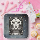 The Lovers Tarot Card Celestial Wedding Papieren Bordje (Feest)