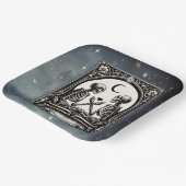 The Lovers Tarot Card Celestial Wedding Papieren Bordje (Gebogen)