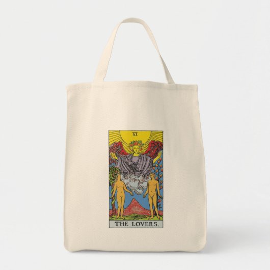 The Lovers Tarot Card Tarots Reading Tote Bag (Voorkant)