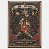 The Lovers Tarot Gothic Valentine Magnet (Voorkant)