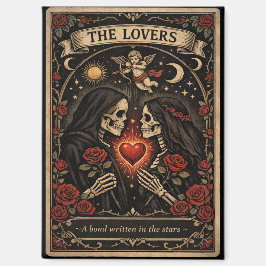The Lovers Tarot Gothic Valentine Magnet 