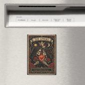 The Lovers Tarot Gothic Valentine Magnet  (Insitu (Vaatwasser))