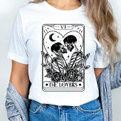 The Lovers Tarot Skelet Valentijn T-shirt