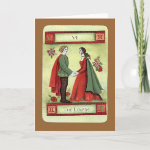 "The Lovers" tarotkaart Kaart