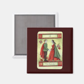 "The Lovers" tarotkaart Magneet (Voorkant / Achterkant)