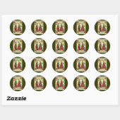 "The Lovers" tarotkaart Ronde Sticker (Vel)
