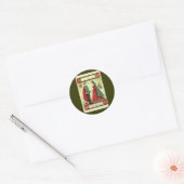 "The Lovers" tarotkaart Ronde Sticker (Envelop)