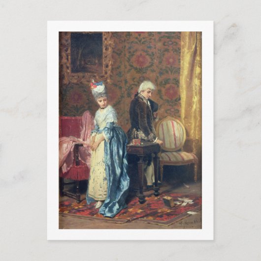 The Lovers' Tiff, 1872 (olie op het paneel) Briefkaart (Voorkant)