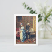 The Lovers' Tiff, 1872 (olie op het paneel) Briefkaart (Staand voorkant)