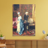 The Lovers' Tiff, 1872 (olie op het paneel) Canvas Afdruk (Insitu (Woonkamer))