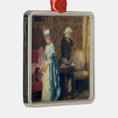 The Lovers' Tiff, 1872 (olie op het paneel) Metalen Ornament (Rechts)