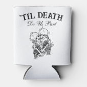 The Lovers Til Death Gothic Bruiloft gepersonalise Blikjeskoeler (Voorkant)