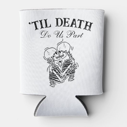 The Lovers Til Death Gothic Bruiloft gepersonalise Blikjeskoeler (Voorkant)