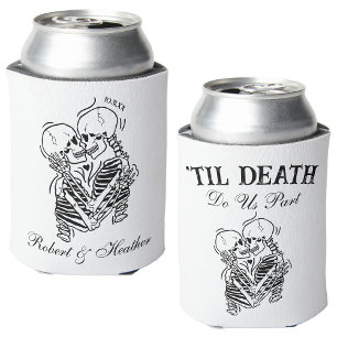 The Lovers Til Death Gothic Bruiloft gepersonalise Blikjeskoeler
