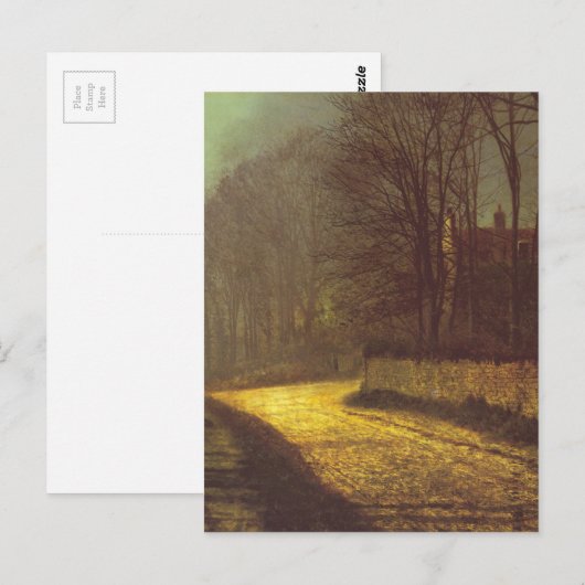 The Lovers van John Atkinson Grimshaw Briefkaart (Voorkant / Achterkant)