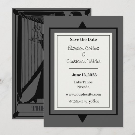 The Lovers Wedding Save The Date (Voorkant / Achterkant)